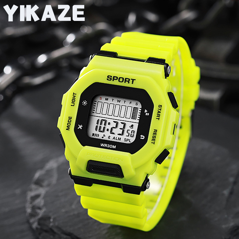 Outdoor Adventure Sports - YIKAZE мужские спортивные часы водонепроницаемые светодиодные